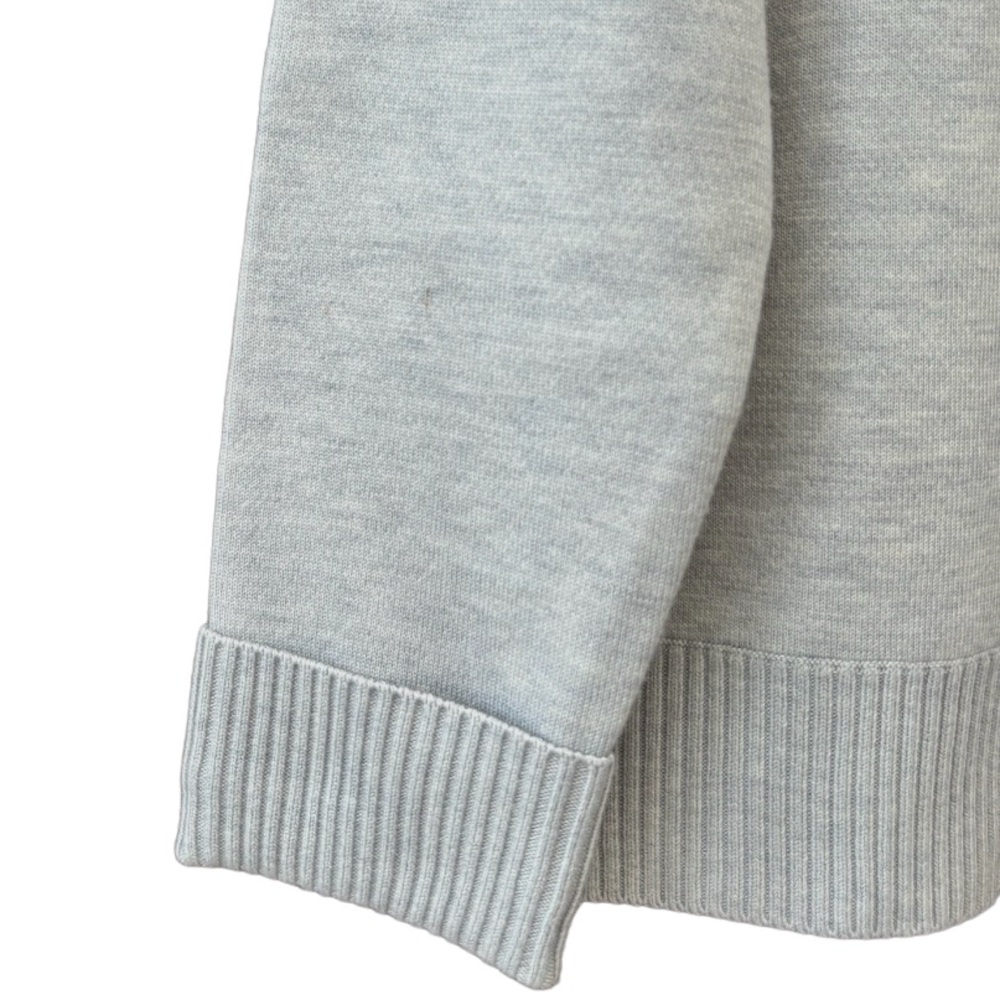 Luxury Knit Sweater Cozy Buttery Soft Pullover Jumper Neutral Gray Size Large - Picture 12 of 16